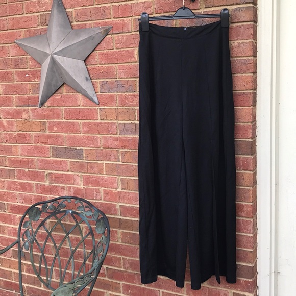 LAST PAIR! Wide Leg Palazzo Pants w/ Slit NEW!!! - Picture 1 of 6